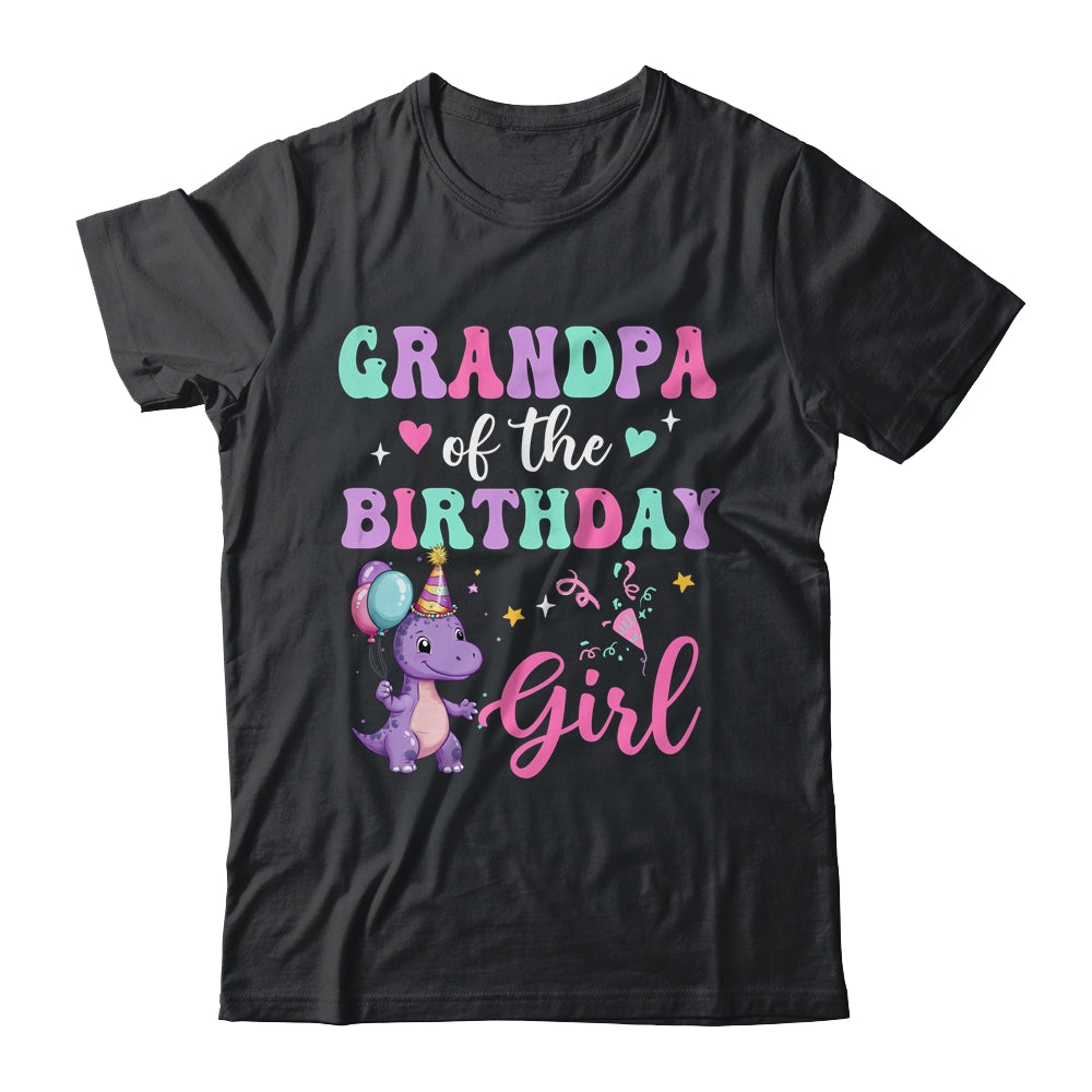 Grandpa Of The Birthday For Girl Dinosaur T-Rex Party Family Shirt & Hoodie | teecentury