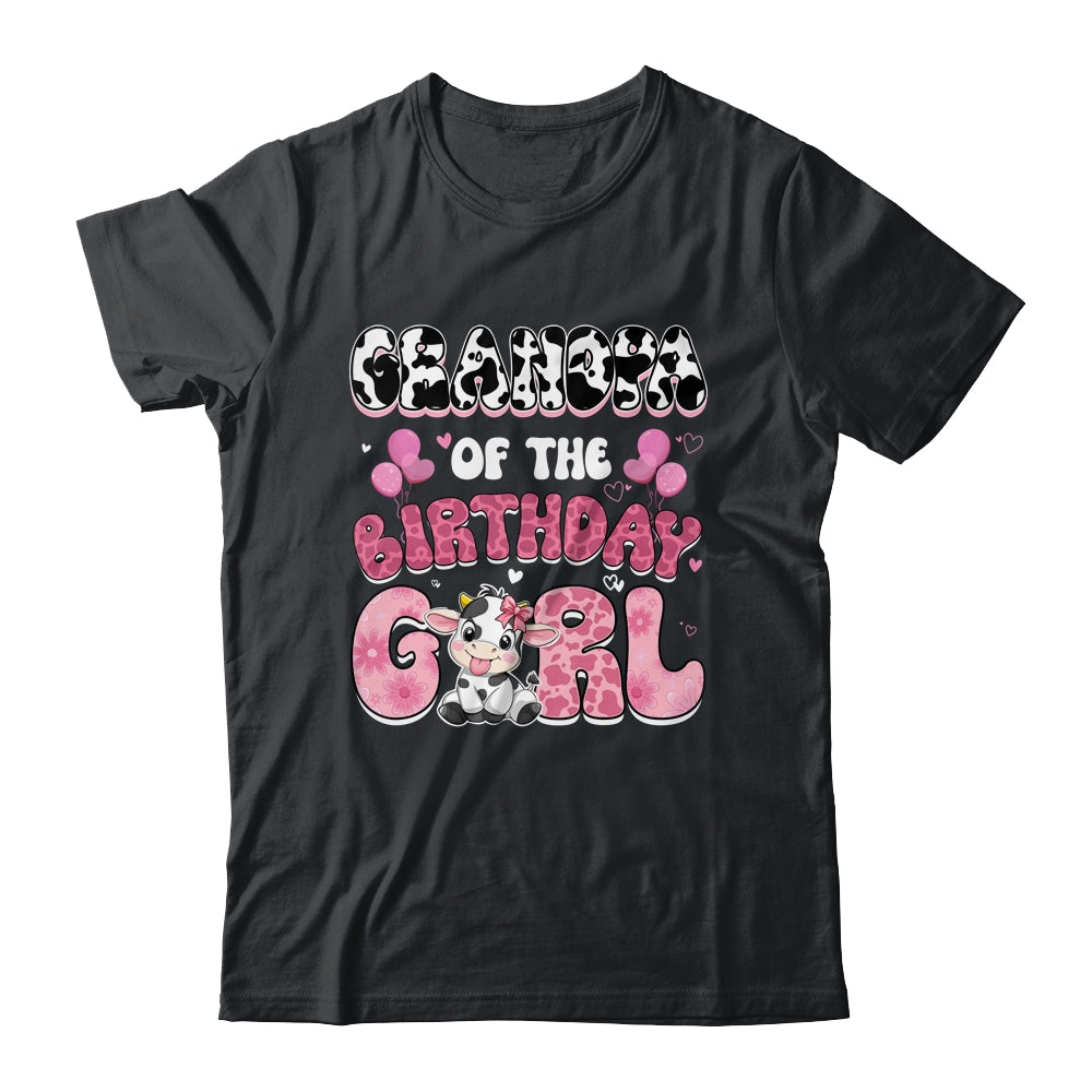 Grandpa Of The Birthday Girl Cow Farm Family 1st Birthday Shirt & Hoodie | teecentury