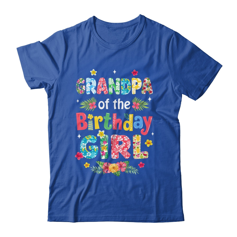 Grandpa Of The Birthday Girl Hawaii Family Party Decor Shirt & Hoodie | teecentury