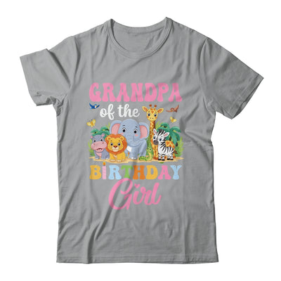 Grandpa Of The Birthday Girl Kids Safari Jungle Animal Shirt & Hoodie | teecentury