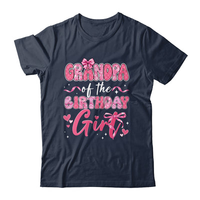 Grandpa Of The Birthday Girl Pink Coquette Bow Family Shirt & Hoodie | teecentury