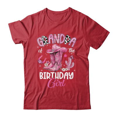 Grandpa Of The Birthday Girl Pink Cowgirl Western Cow Girl Shirt & Hoodie | teecentury