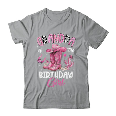 Grandpa Of The Birthday Girl Pink Cowgirl Western Cow Girl Shirt & Hoodie | teecentury