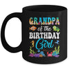 Grandpa Of The Birthday Girl Sea Fish Ocean Aquarium Party Mug | teecentury