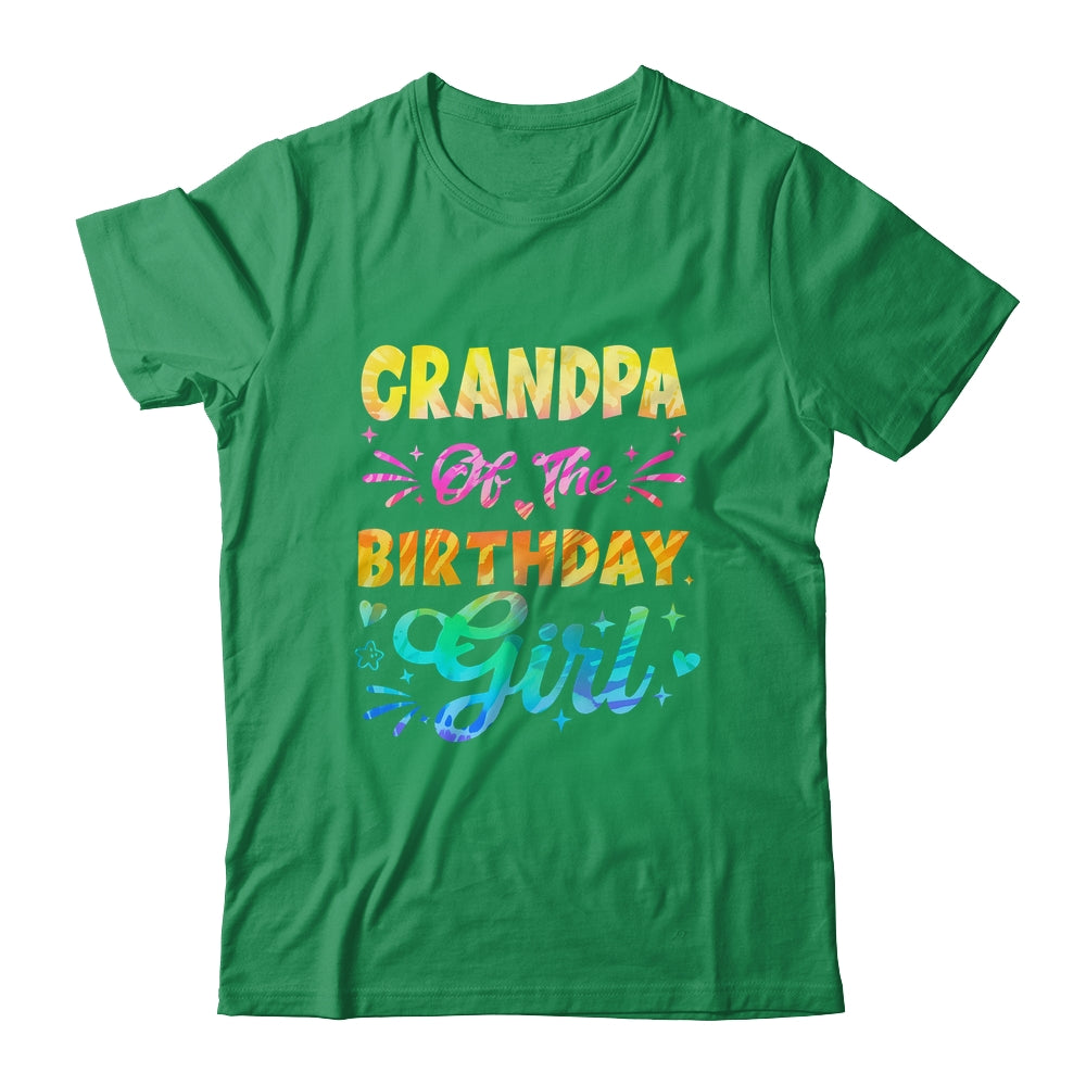 Grandpa Of The Birthday Girl Tie Dye 1st Birthday Family Shirt & Hoodie | teecentury