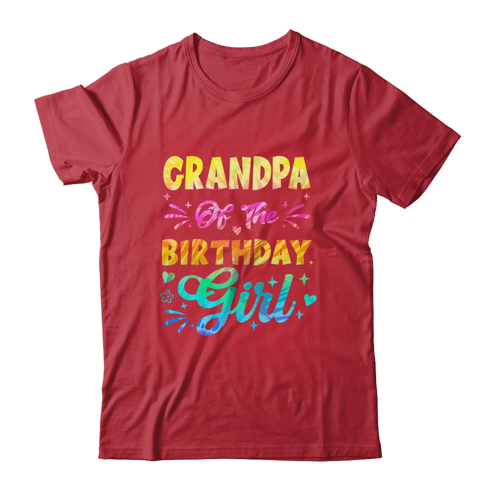 Grandpa Of The Birthday Girl Tie Dye 1st Birthday Family Shirt & Hoodie | teecentury