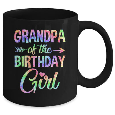 Grandpa Of The Birthday Girl Tie Dye 1st Birthday Girl Mug | teecentury