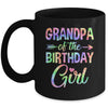 Grandpa Of The Birthday Girl Tie Dye 1st Birthday Girl Mug | teecentury