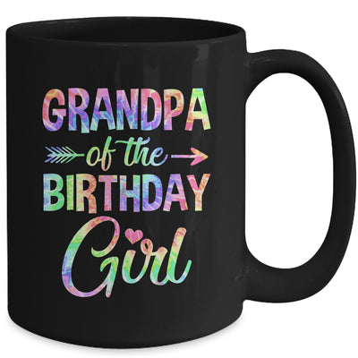 Grandpa Of The Birthday Girl Tie Dye 1st Birthday Girl Mug | teecentury