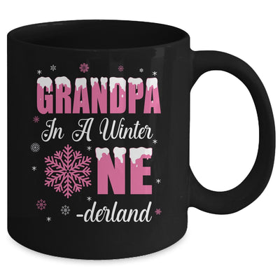 Grandpa Of The Birthday Girl Winter Onederland 1st Birthday Mug | teecentury