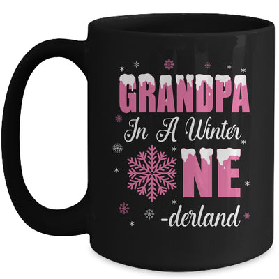 Grandpa Of The Birthday Girl Winter Onederland 1st Birthday Mug | teecentury