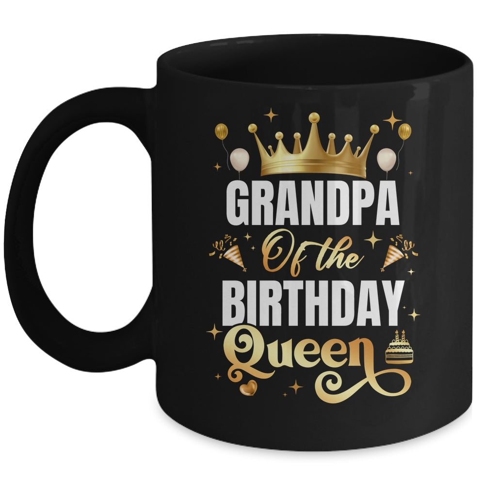 Grandpa Of The Birthday Queen Funny Matching Birthday Party Mug | teecentury