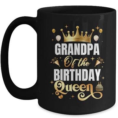 Grandpa Of The Birthday Queen Funny Matching Birthday Party Mug | teecentury