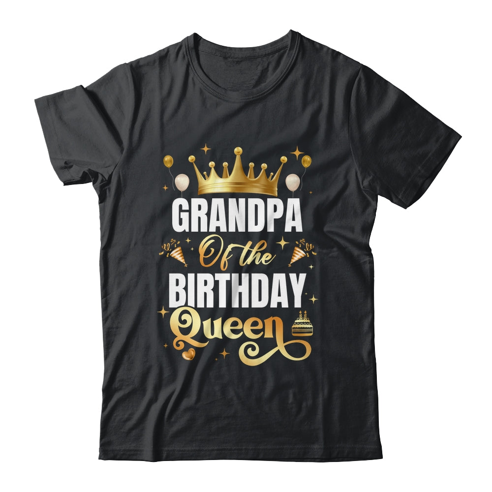 Grandpa Of The Birthday Queen Funny Matching Birthday Party Shirt & Hoodie | teecentury