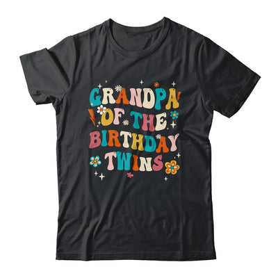 Grandpa Of The Birthday Twins Boys Girls Party Retro Bday Shirt & Hoodie | teecentury