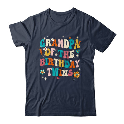 Grandpa Of The Birthday Twins Boys Girls Party Retro Bday Shirt & Hoodie | teecentury