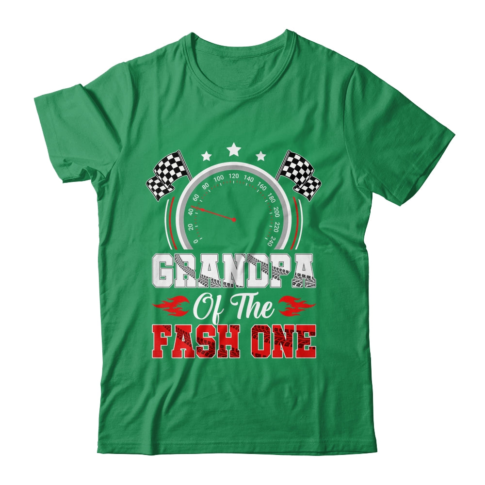 Grandpa Of The Fast One 1st Birthday Racing Car Family Shirt & Hoodie | teecentury