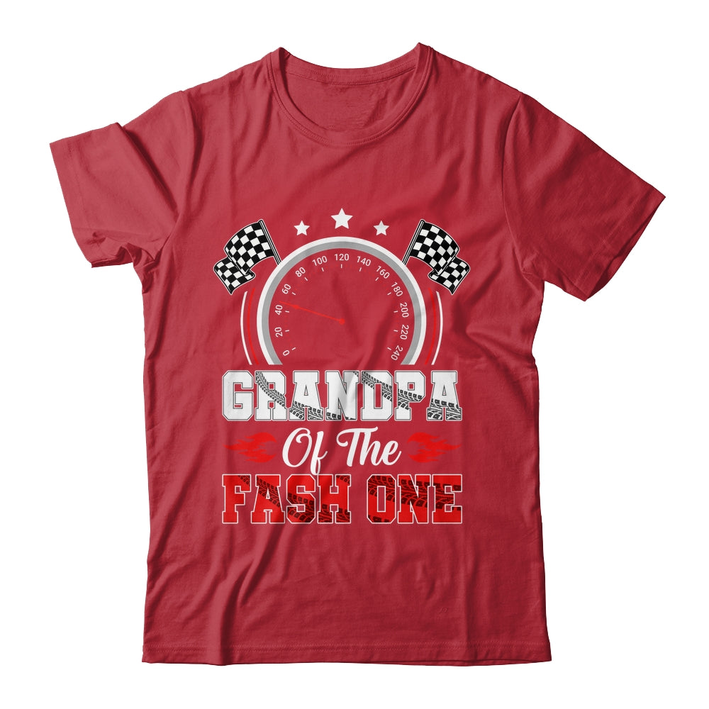 Grandpa Of The Fast One 1st Birthday Racing Car Family Shirt & Hoodie | teecentury