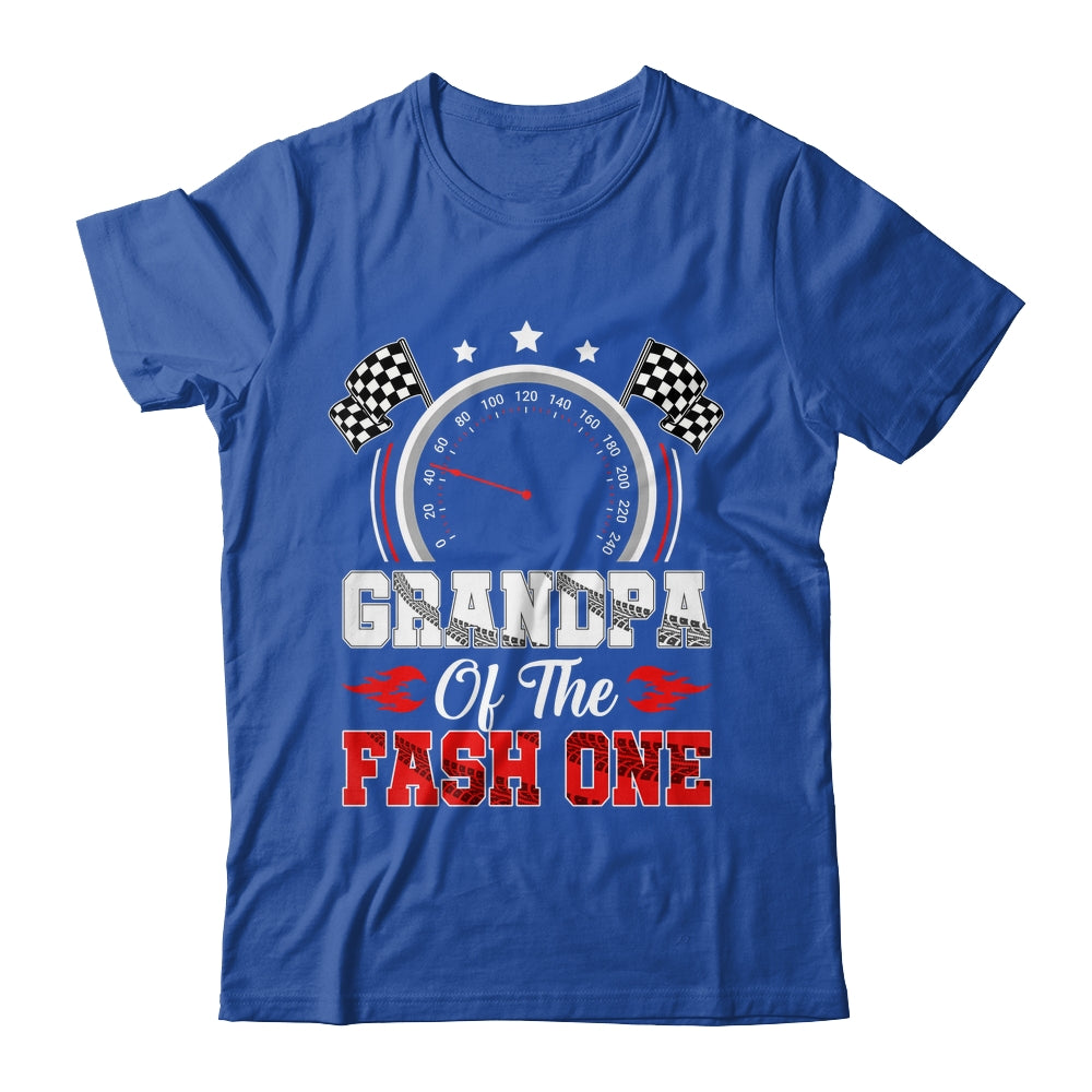 Grandpa Of The Fast One 1st Birthday Racing Car Family Shirt & Hoodie | teecentury