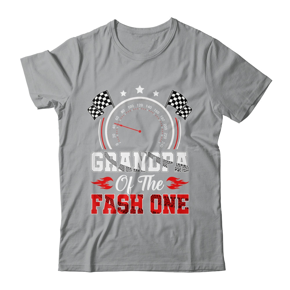 Grandpa Of The Fast One 1st Birthday Racing Car Family Shirt & Hoodie | teecentury