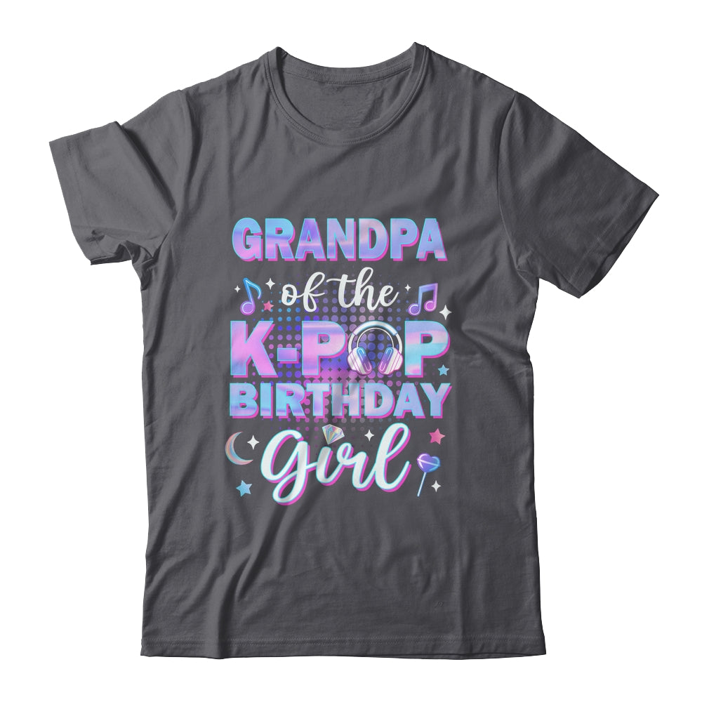 Grandpa Of The K-Pop Birthday Girl Matching Family Music Shirt & Hoodie | teecentury