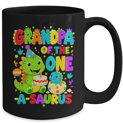 Grandpa Of The One-A-Saurus 1St Birthday Boy T-Rex Dinosaur Mug | teecentury