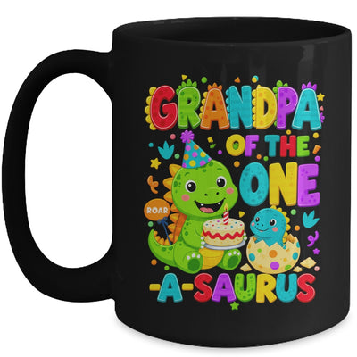 Grandpa Of The One-A-Saurus 1St Birthday Boy T-Rex Dinosaur Mug | teecentury