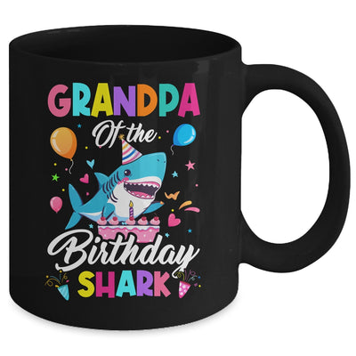 Grandpa Of The Shark Birthday Boy Girl Party Family Group Mug | teecentury