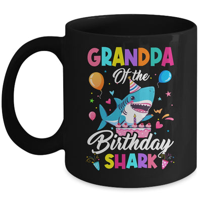 Grandpa Of The Shark Birthday Boy Girl Party Family Group Mug | teecentury