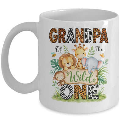 Grandpa Of The Wild One First Birthday Boy Jungle Safari Mug | teecentury