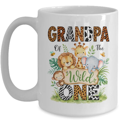 Grandpa Of The Wild One First Birthday Boy Jungle Safari Mug | teecentury
