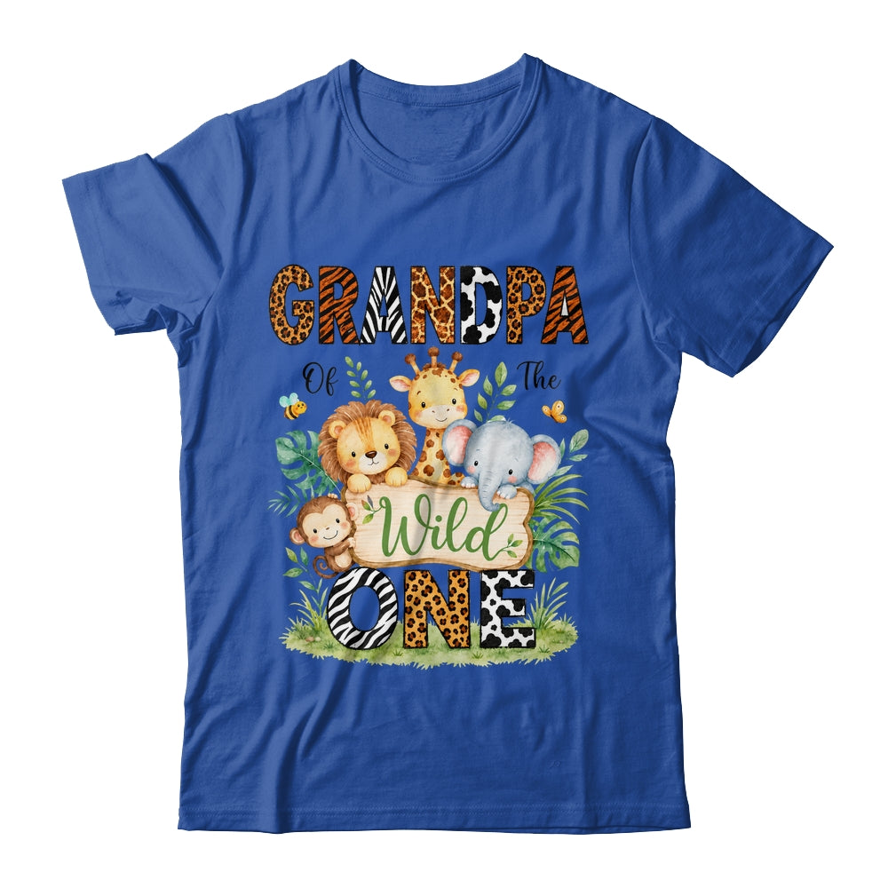 Grandpa Of The Wild One First Birthday Boy Jungle Safari Shirt & Hoodie | teecentury