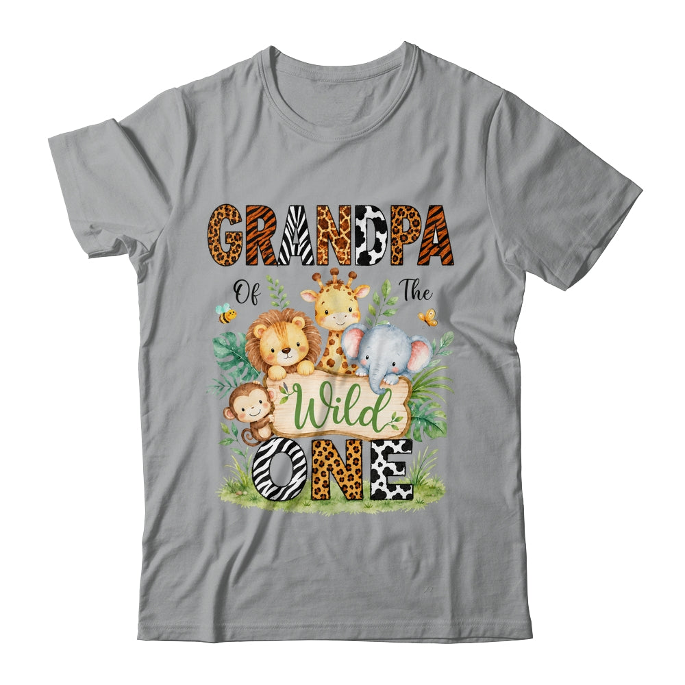 Grandpa Of The Wild One First Birthday Boy Jungle Safari Shirt & Hoodie | teecentury