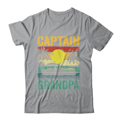 Grandpa Pontoon Boat Captain I Old Man Pontoon Boating Men Shirt & Hoodie | teecentury