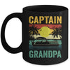 Grandpa Pontoon Boat Captain I Old Man Pontoon Boating Men Mug | teecentury