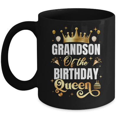 Grandson Of The Birthday Queen Funny Matching Birthday Party Mug | teecentury