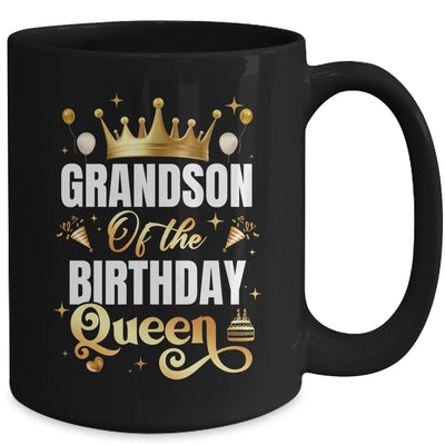Grandson Of The Birthday Queen Funny Matching Birthday Party Mug | teecentury