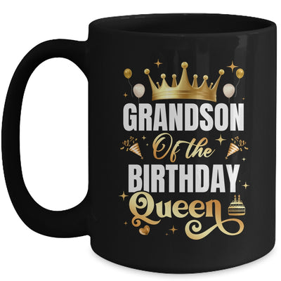Grandson Of The Birthday Queen Funny Matching Birthday Party Mug | teecentury