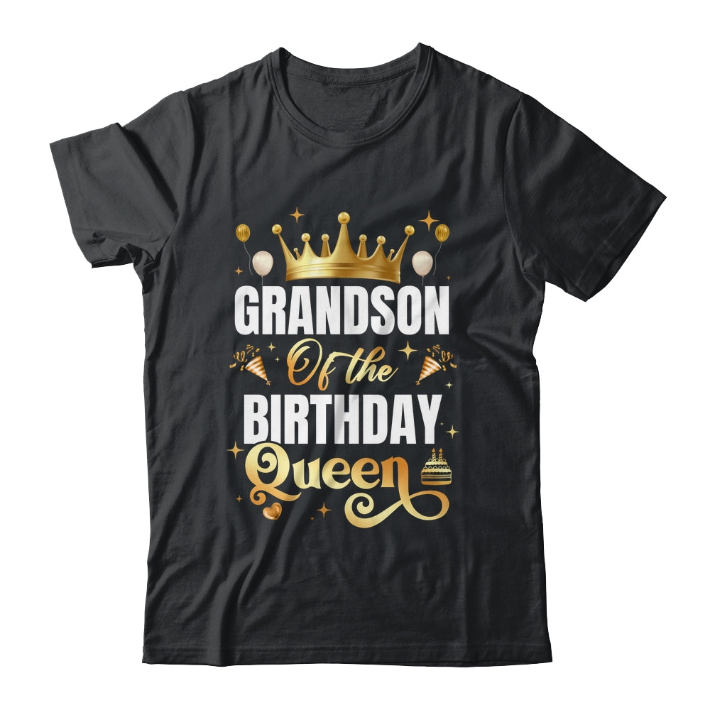 Grandson Of The Birthday Queen Funny Matching Birthday Party Shirt & Hoodie | teecentury