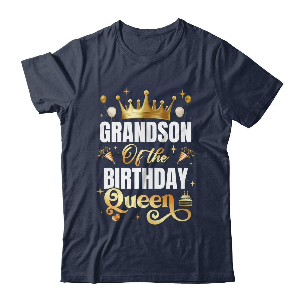 Grandson Of The Birthday Queen Funny Matching Birthday Party Shirt & Hoodie | teecentury