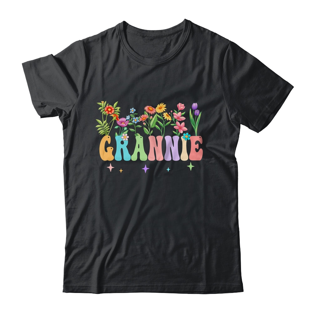 Grannie Women Wildflower Floral Design Grannie Mothers Day Shirt & Tank Top | teecentury