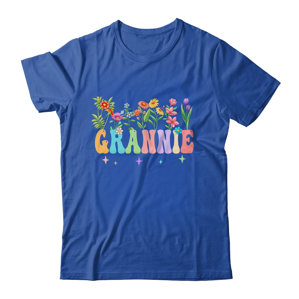 Grannie Women Wildflower Floral Design Grannie Mothers Day Shirt & Tank Top | teecentury
