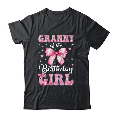 Granny Of Birthday Girl Coquette Bow Matching Family Shirt & Hoodie | teecentury