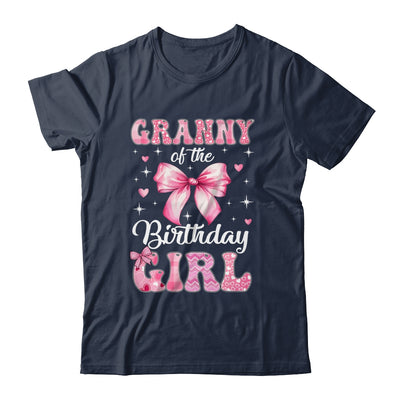 Granny Of Birthday Girl Coquette Bow Matching Family Shirt & Hoodie | teecentury