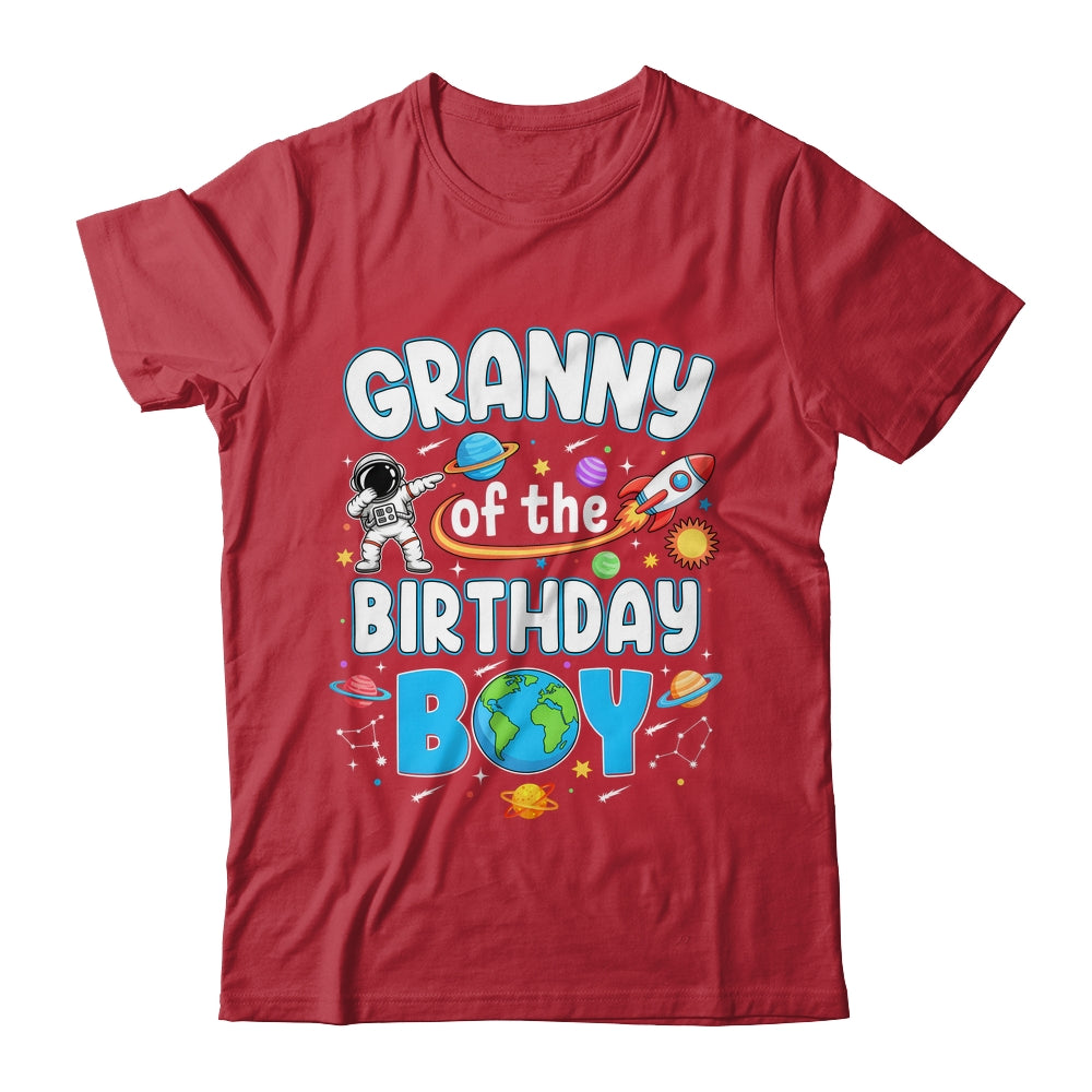 Granny Of The Birthday Boy Astronaut Family Space Planets Shirt & Hoodie | teecentury