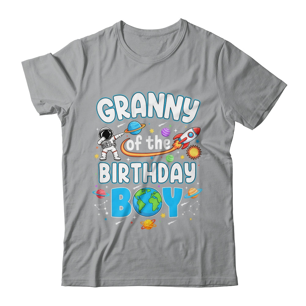 Granny Of The Birthday Boy Astronaut Family Space Planets Shirt & Hoodie | teecentury