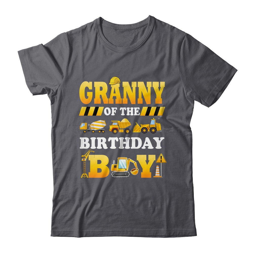 Granny Of The Birthday Boy Construction Matching Family Shirt & Hoodie | teecentury