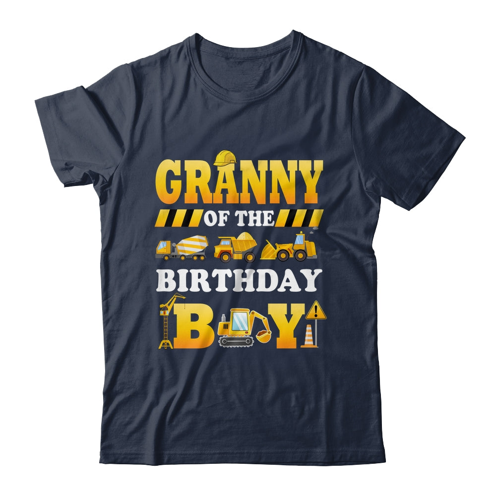 Granny Of The Birthday Boy Construction Matching Family Shirt & Hoodie | teecentury