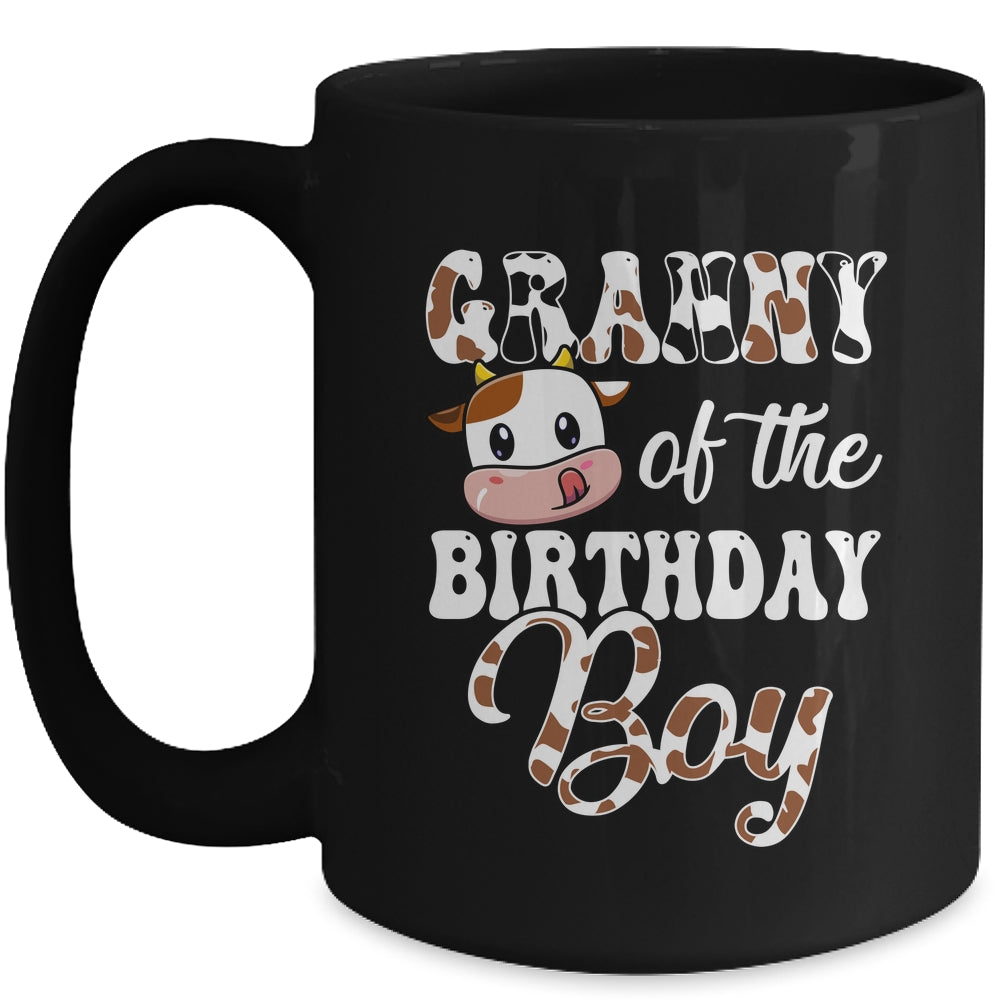Granny Of The Birthday Boy Cow Farm 1st Birthday Boy Mug | teecentury