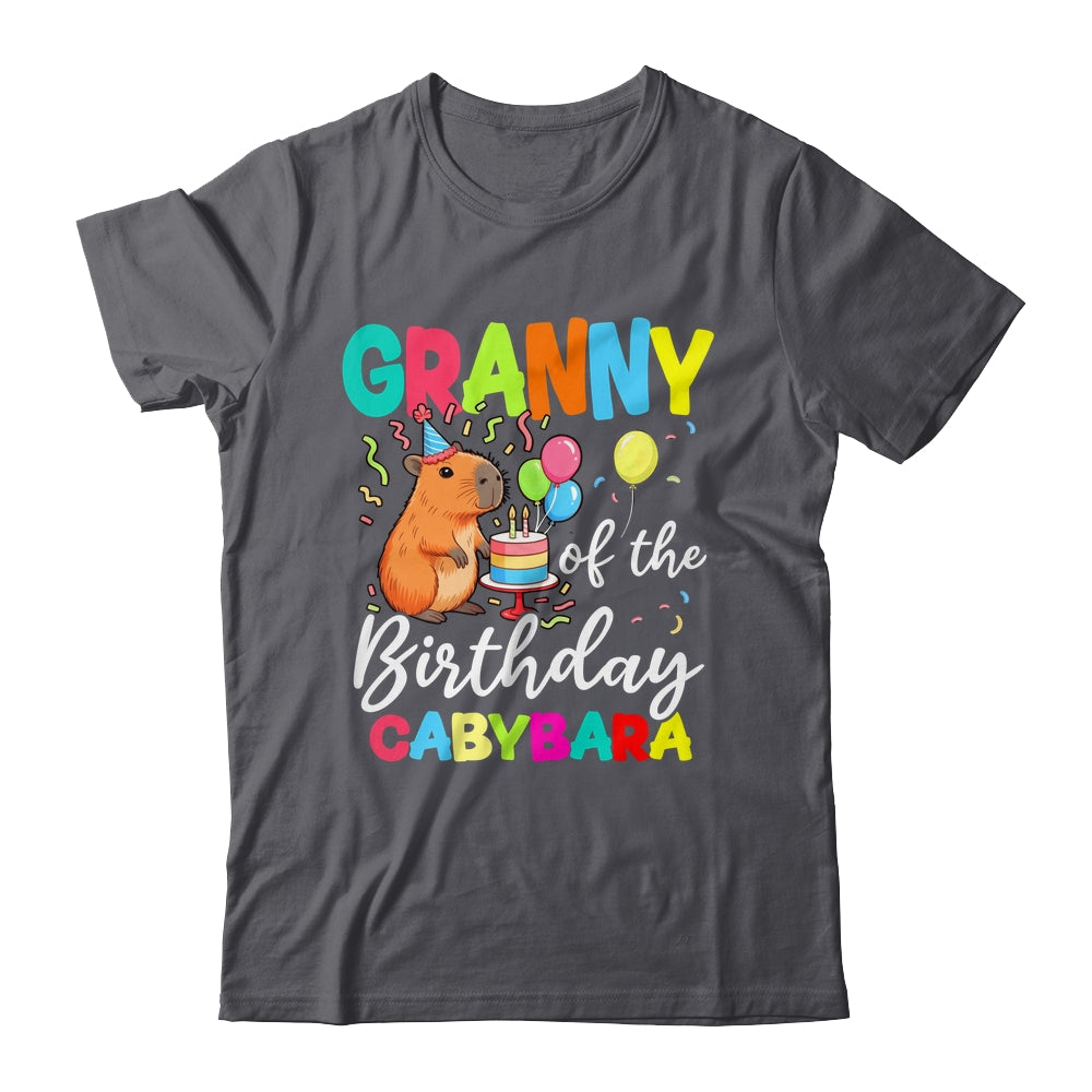 Granny Of The Birthday Capybara Girl Bday Party Family Shirt & Hoodie | teecentury